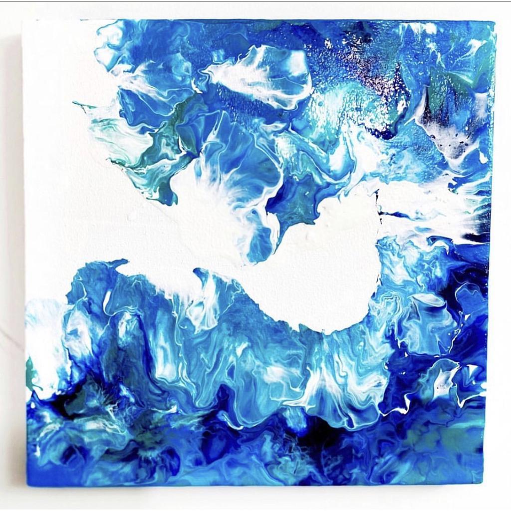 Fluid Action In Blue