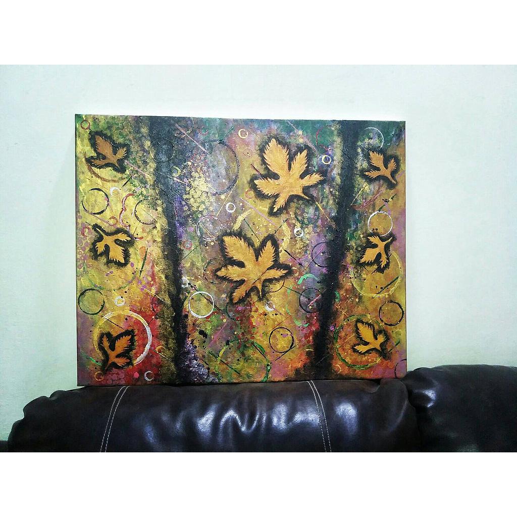 Autumn leaves Abstract Art