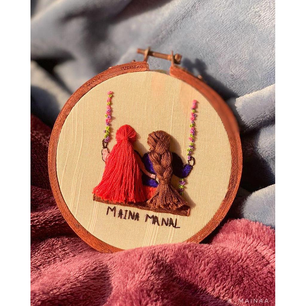 BFF Hand Embroidery Hoop
