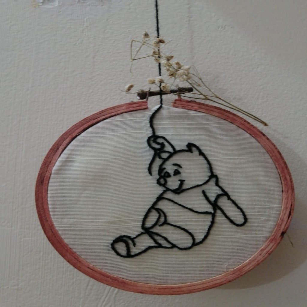 Winnie the Pooh Wall Hanging Embroidery