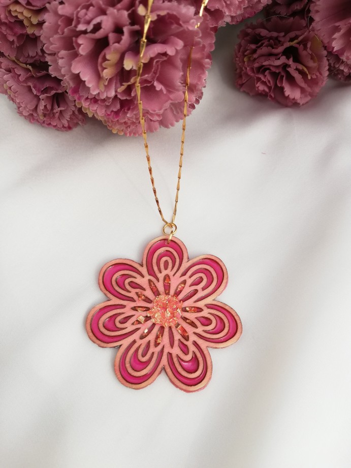 Wooden Resin Pendant