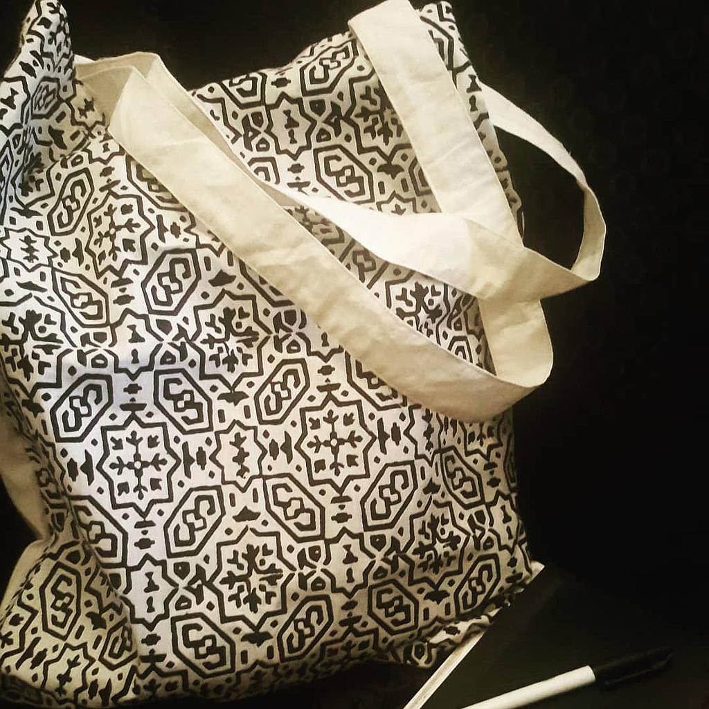 Block Print tote Bag