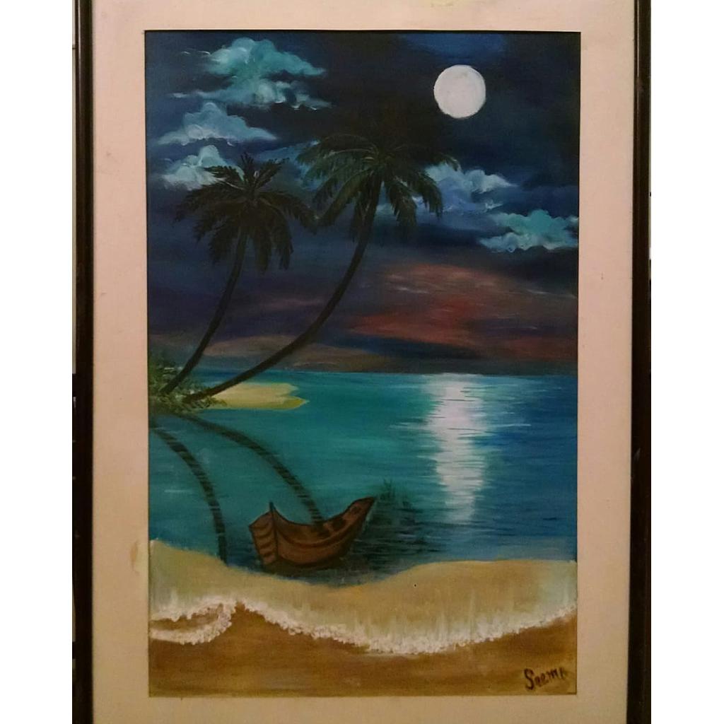 Oil painting 'canvas