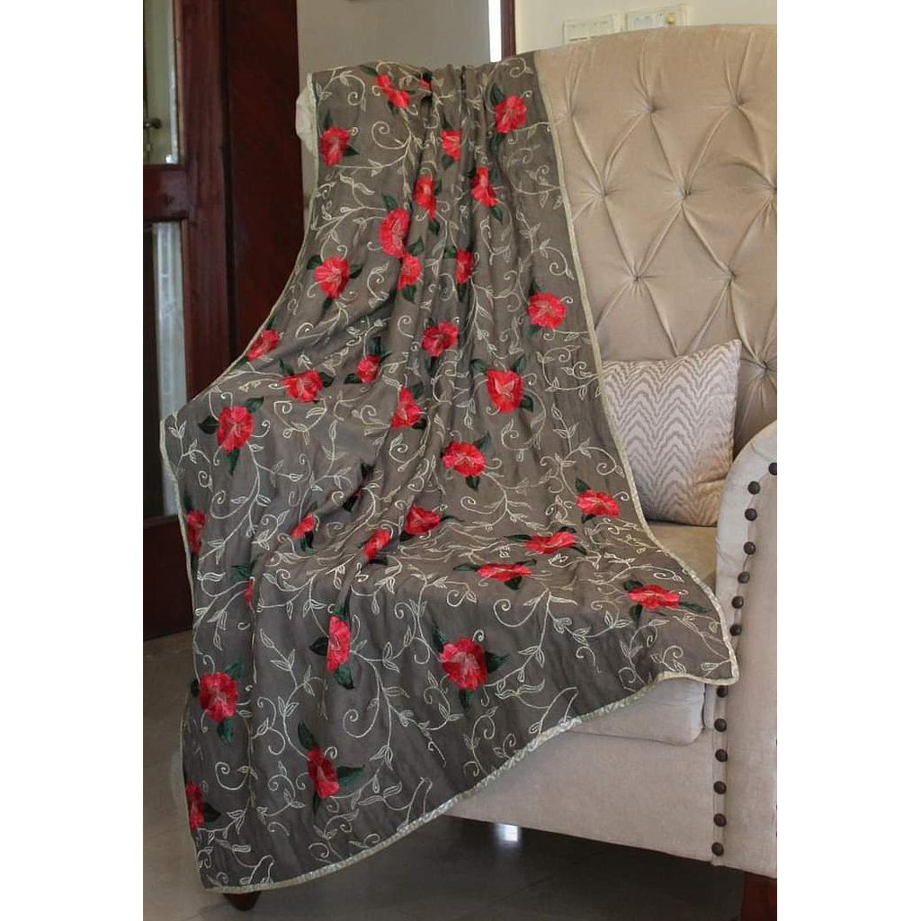 Silk Hand Embroidered Shawl