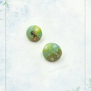 Hand painted Clay earrings