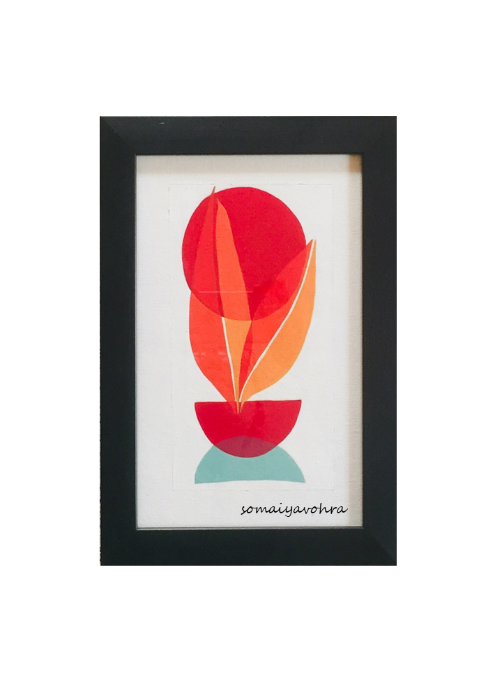 Abstract Botanical & geometrical art.