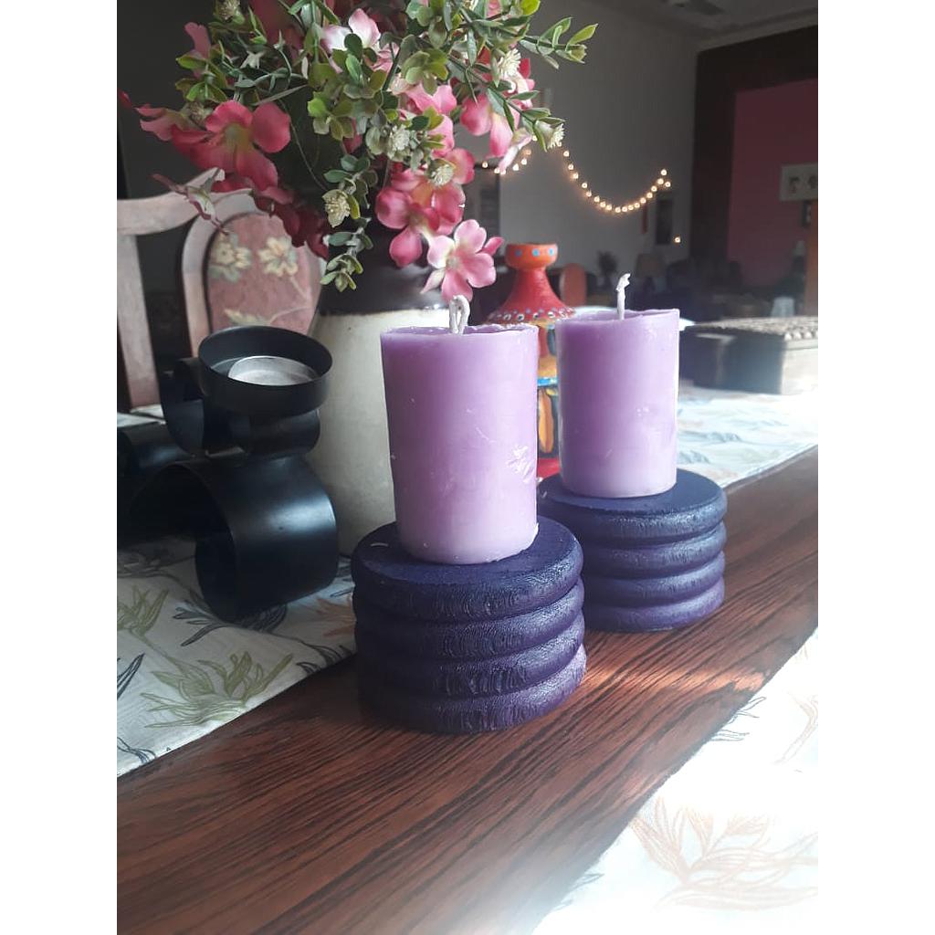Wooden candle stand 