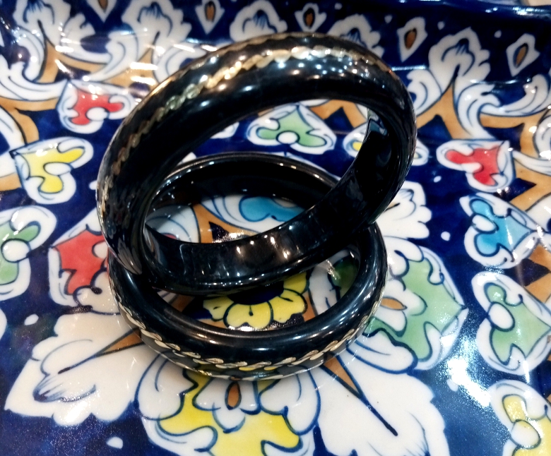 Marble onyx bangles