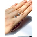 Pair of Moissanite 1ct D/VVS1