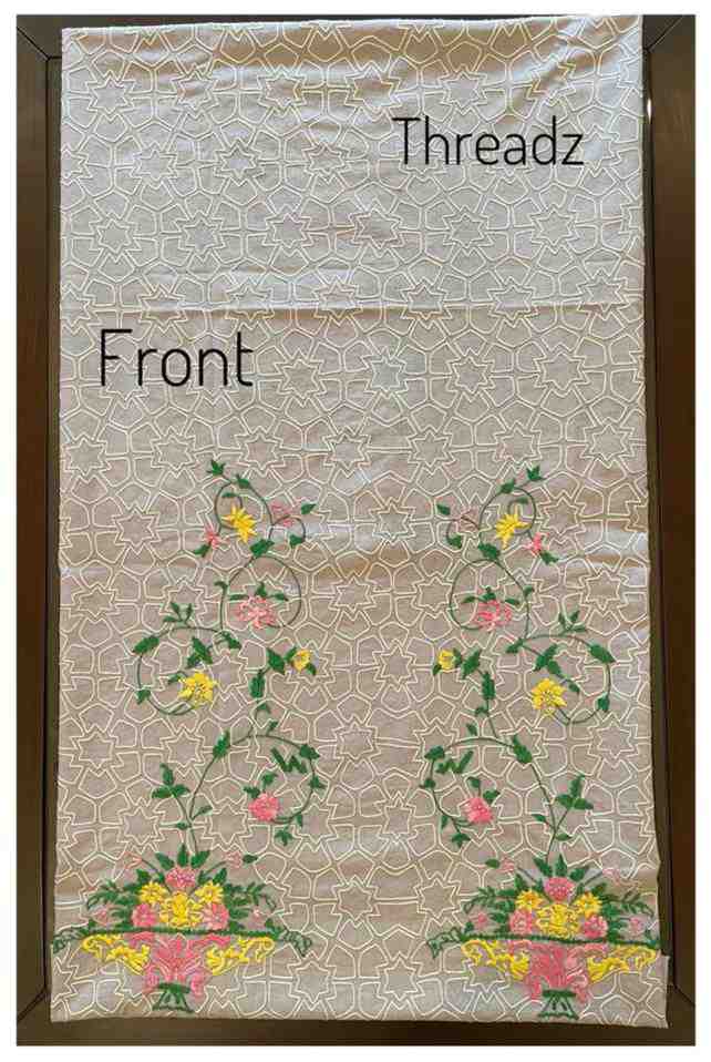 Hand-Embroidered Shirt with Paka Tanka and Aari Work