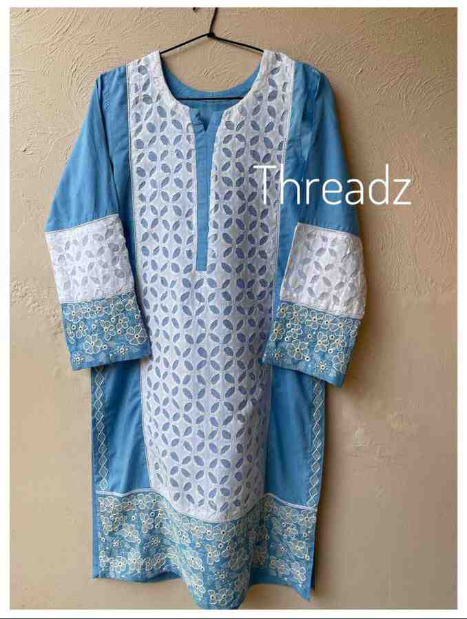 Shirt with Ralli and Kantha Work