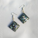 Black Glitter Earrings