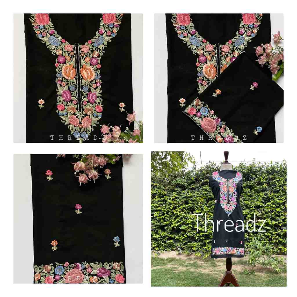 Hand Embroidered Shirt with Gara Work