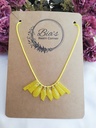 Vibrant Yellow Multi-Shape Pendant