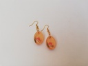 Peach Dried Flower Eardrops