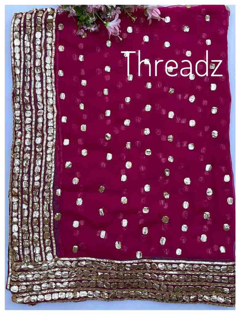 Handmade Dupatta with Gotta Work