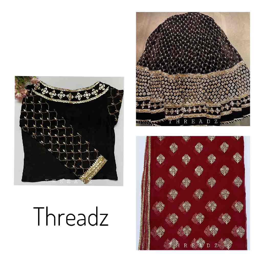 Handmade Lehnga and Choli with Gotta Work