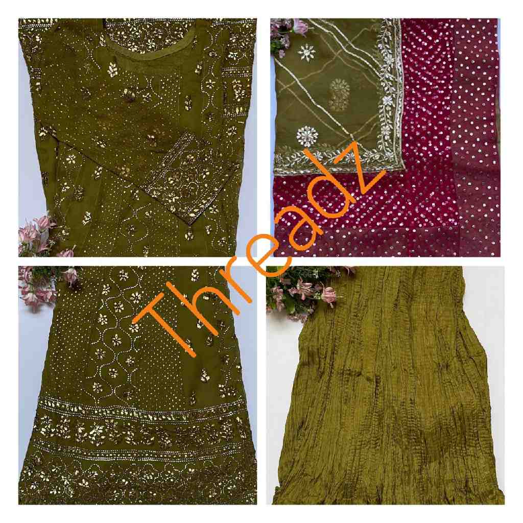 Handmade Dress with Mukesh and Gotta Work