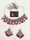 Thread jewellery - Silver and Red