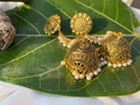 Antique oxidized Hand Crafted Jhumkay Earrings 