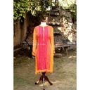 Gota Work Embroidered Shirt with Digital Print