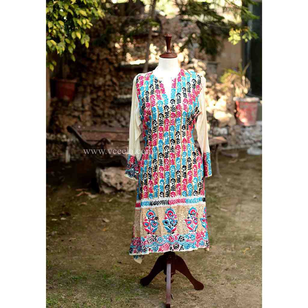 2 Piece Embroidered Shirt and Trouser 