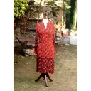Embroidered Red Shirt with Moti Work