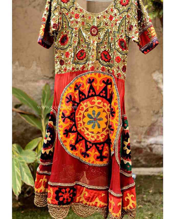 Embroidered Bridal Lehnga Choli Fully Hand Embroidered