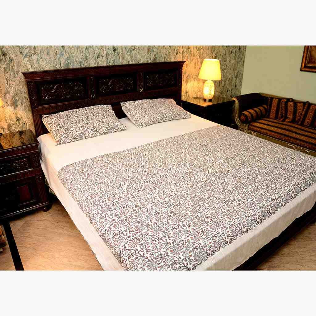 Block Print Bed Sheet