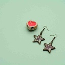 Resin Art Star Shape Earrings
