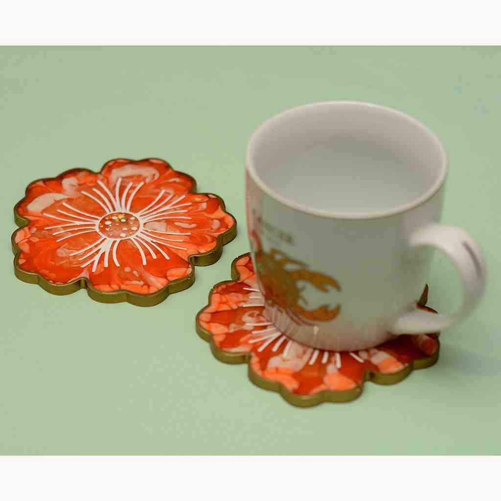 Resin Art Tea Coaster Set