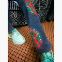 Denim Jeans with Beautiful Hand Embroidery  