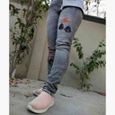 Denim Jeans with Beautiful Hand Embroidery  