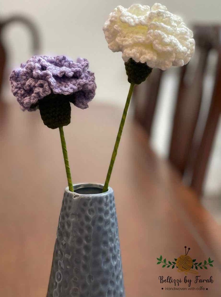Handmade Carnation Flower (Price for One Stem)