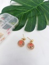 Floral Hoop Earrings