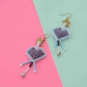 Embroidered Earrings 