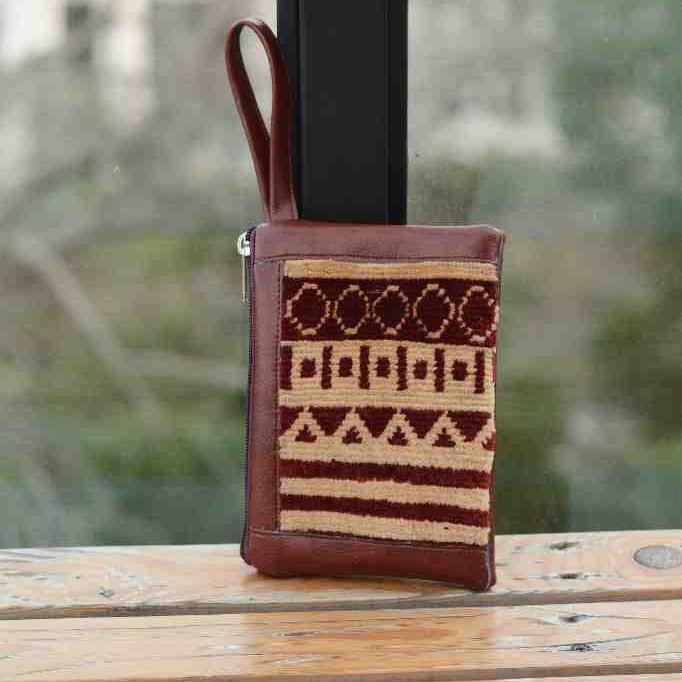 Leather Carpet Purse