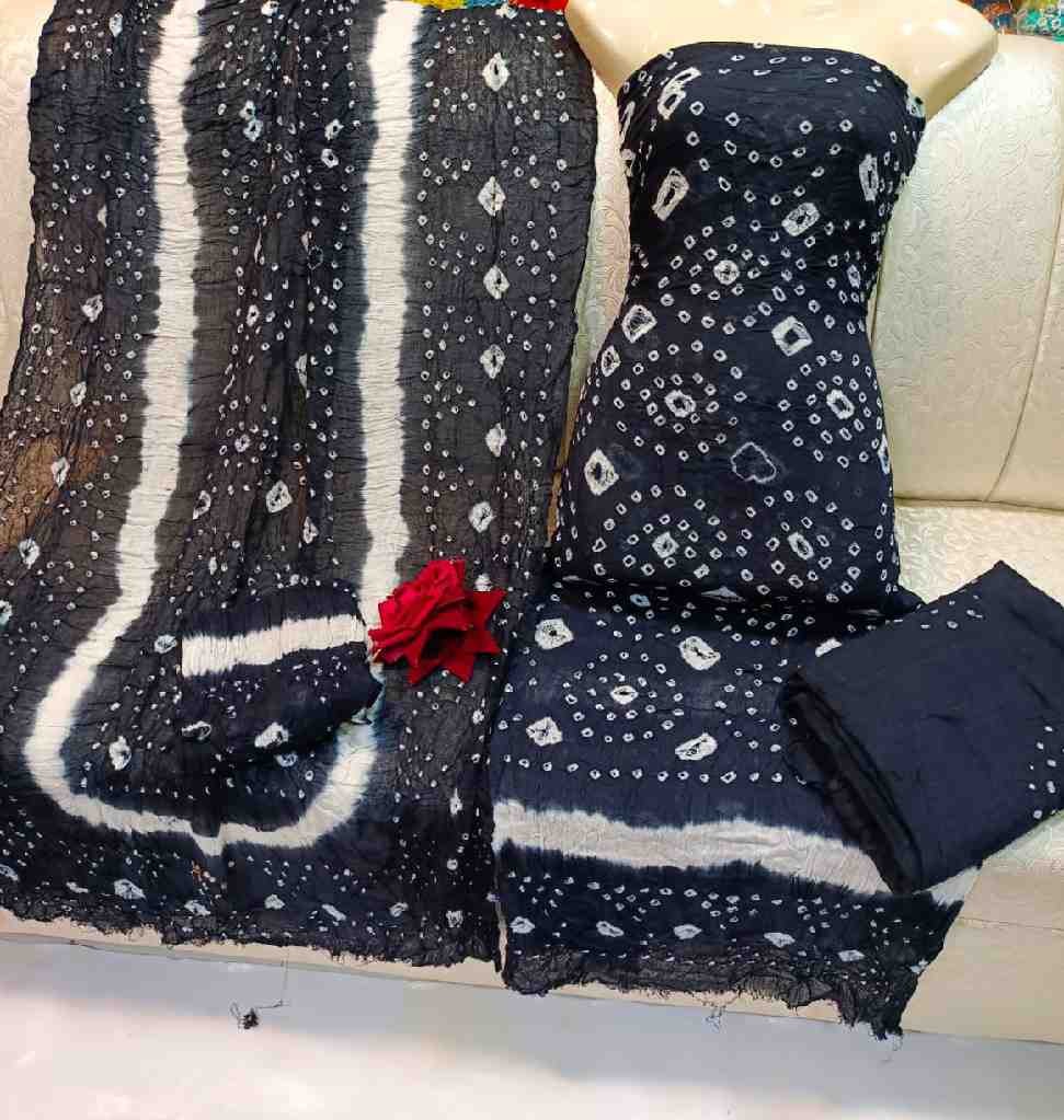 Traditional Handmade Rajasthani Chunri (3-Piece)