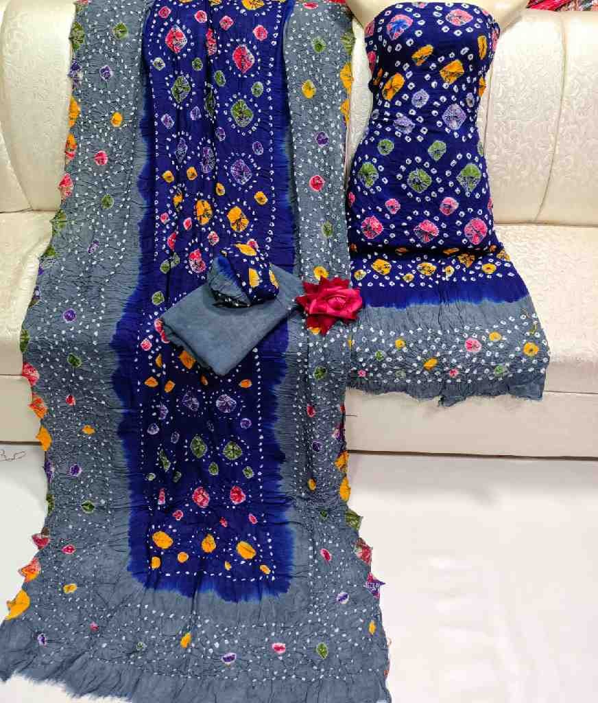 Traditional Handmade Rajasthani Chunri (3-Piece)