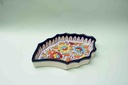 Blue Pottery Apple Dish