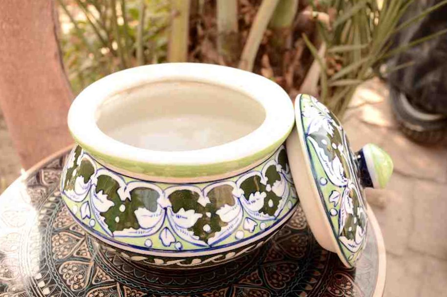Blue Pottery Handi