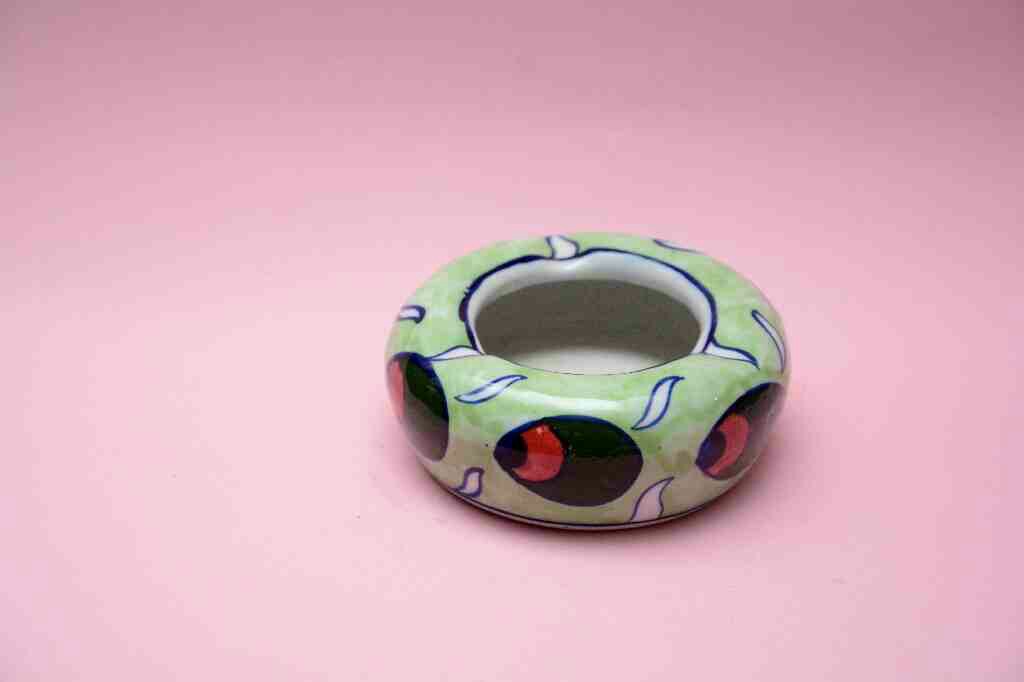 Blue Pottery Ash Tray