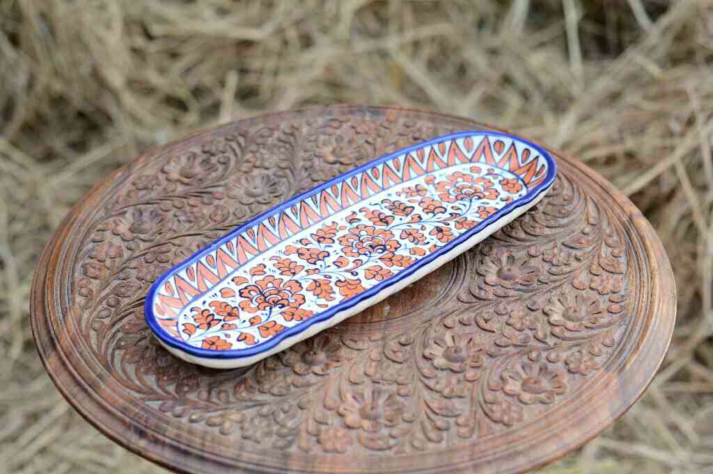 Blue Pottery kabab Dish