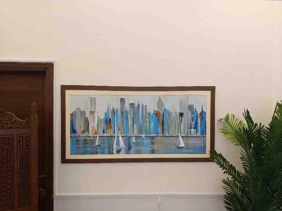 Abstract City Painting
