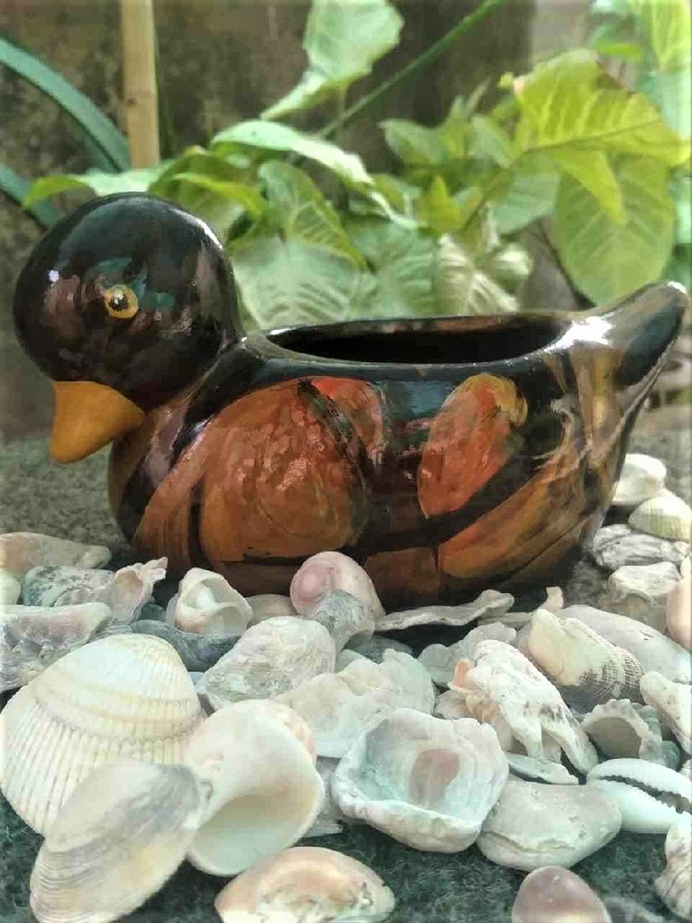 Hand Painted Clay Ducks