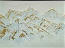 Texture Mountains Painting