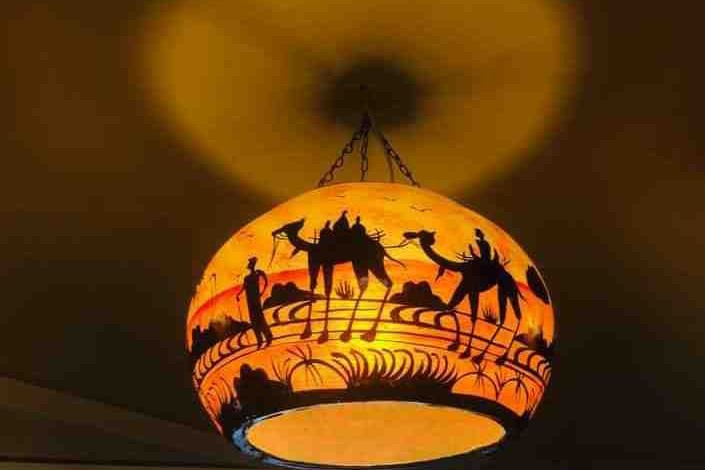 Camel Skin Ceiling Lamp