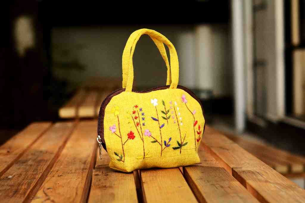 Hazara Phulkari Embroidered Handbag