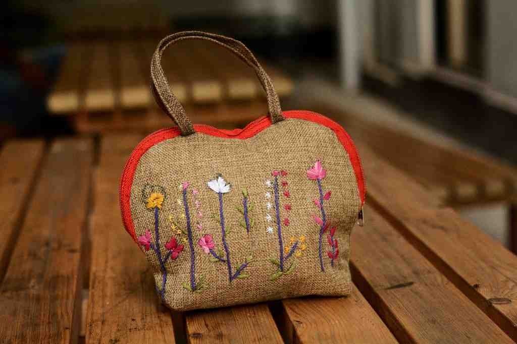 Hazara Phulkari Embroidered Handbag