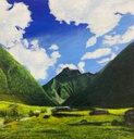 Acrylic Painting on Canvas Gilgit Baltistan